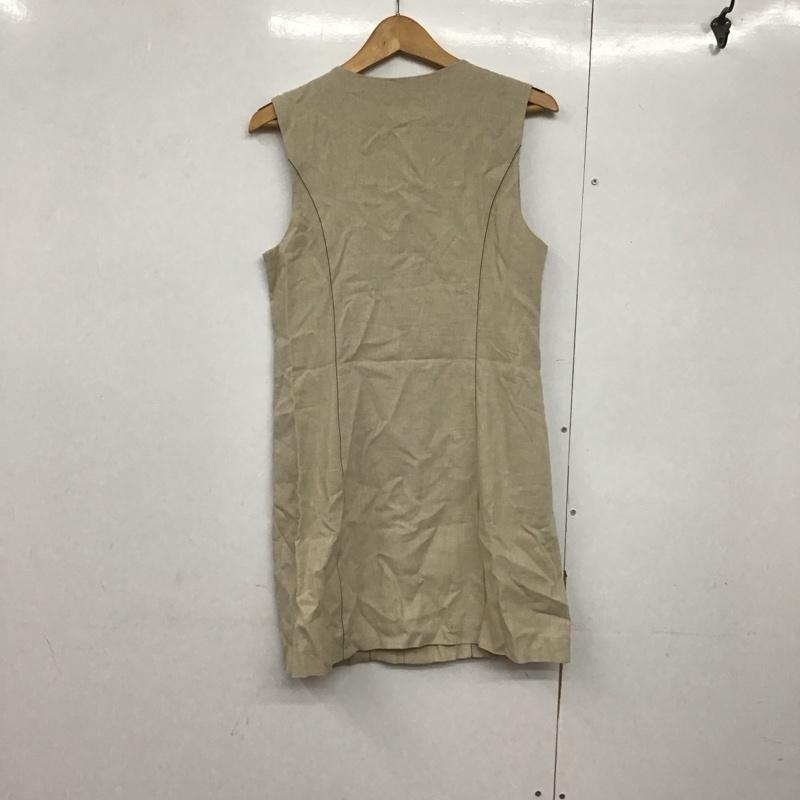 ザラ ZARA ワンピース ミニスカート XS 無地 ベージュ / ベージュ /  レディース USED 古着 中古 10144551