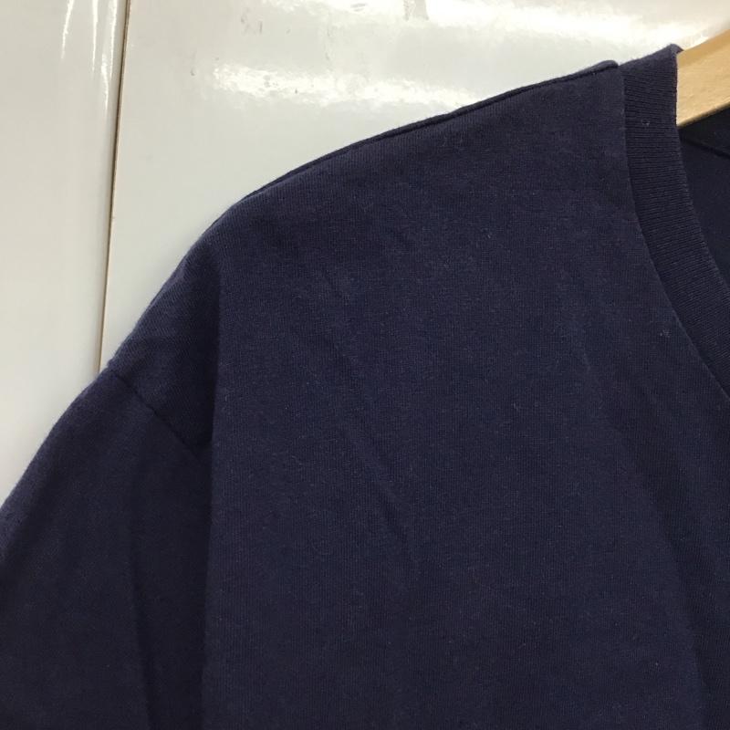 ポロラルフローレン POLO RALPH LAUREN Tシャツ 半袖 半袖カットソー プリントTシャツ クルーネックカットソー XL ロゴ、文字 紺 / ネイビー /  メンズ USED 古着 中古 10130307