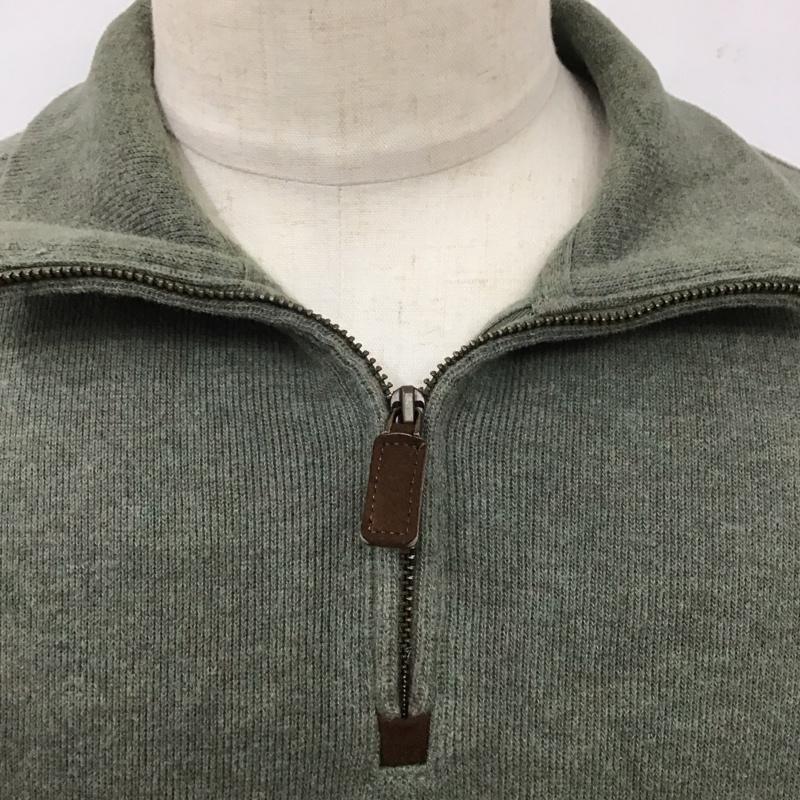 ポロバイラルフローレン Polo by RALPH LAUREN トレーナー 長袖 長袖トレーナー スウェット タートルネック リブスウェットカットソー L ロゴ、文字 カーキ / カーキ /  メンズ USED 古着 中古 10124204