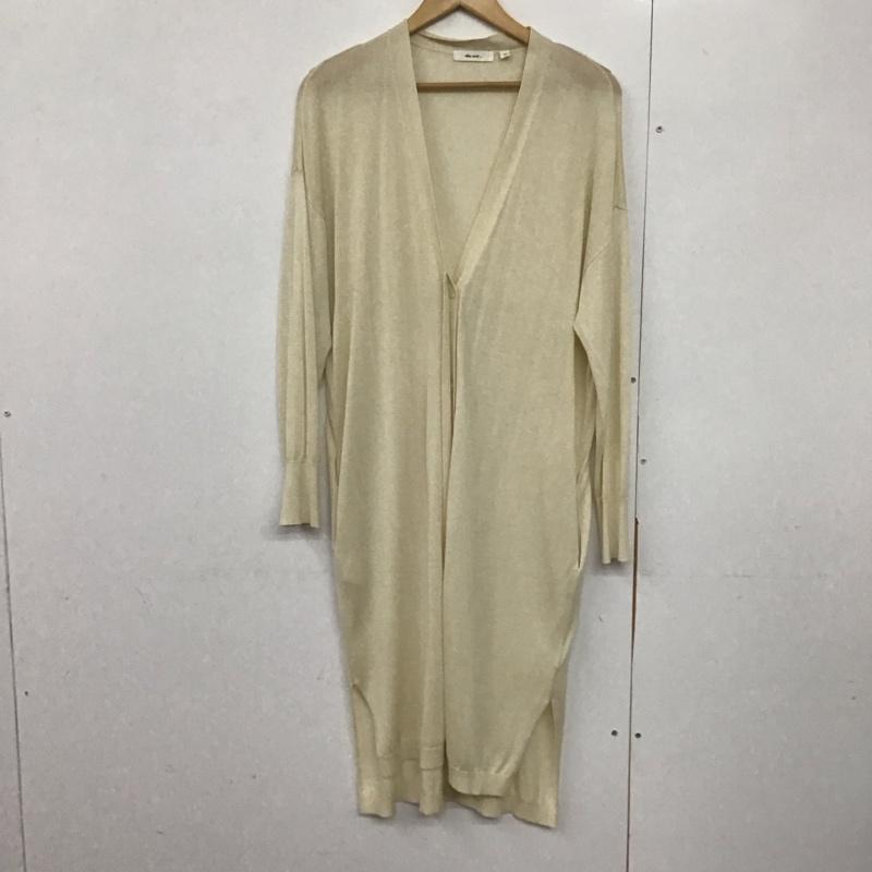 ニコアンド niko and... カーディガン 長袖 長袖ロングカーディガン フロントボタン 4 無地 アイボリー / アイボリー /  レディース USED 古着 中古 10143758