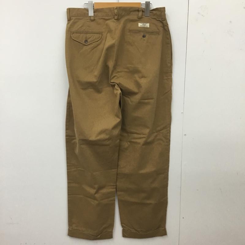 ポロバイラルフローレン Polo by RALPH LAUREN パンツ チノパン チノパン カジュアルパンツ ワイドパンツ ストレートパンツ 35インチ 無地 ベージュ / ベージュ /  メンズ USED 古着 中古 10120688