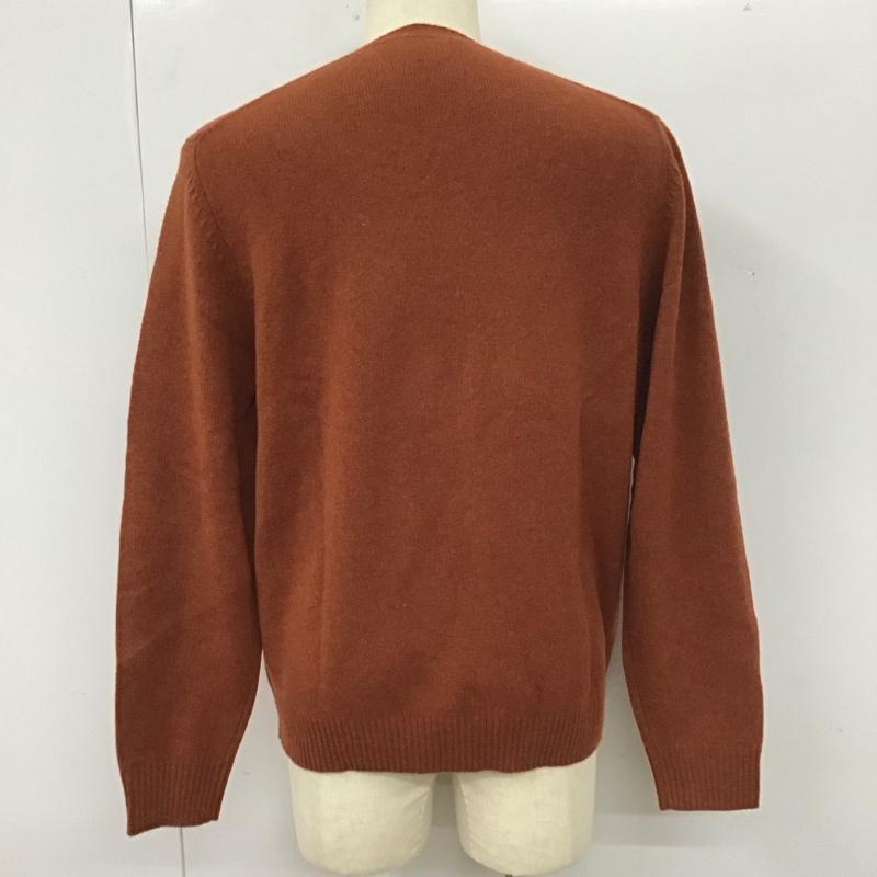 ブルックスブラザーズ BROOKS BROTHERS ニット、セーター 長袖 長袖ニットカットソー ニット セーター Vネックニット M 無地 橙 / オレンジ /  メンズ USED 古着 中古 10112839