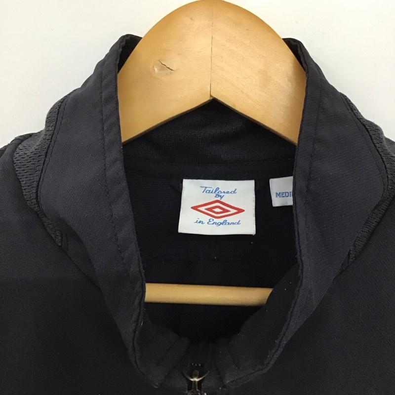 アンブロ UMBRO ジャケット、上着 ジャンパー、ブルゾン ジップアップジャケット ジャージ アウター M ロゴ、文字 紺 / ネイビー /  メンズ USED 古着 中古 10141245