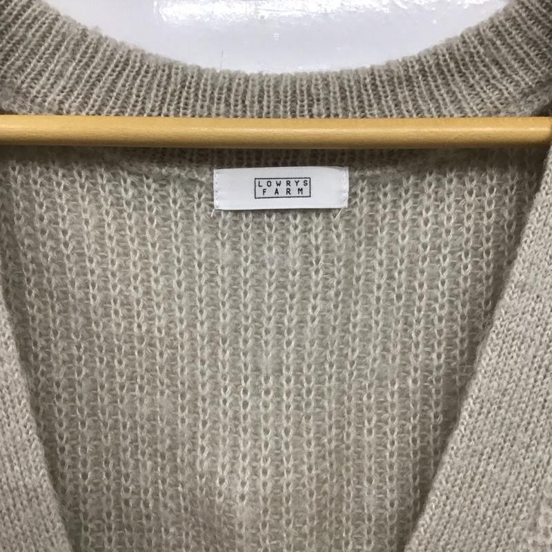 ローリーズファーム LOWRYS FARM カーディガン 長袖 FREE 無地 ベージュ / ベージュ /  レディース USED 古着 中古 10146282