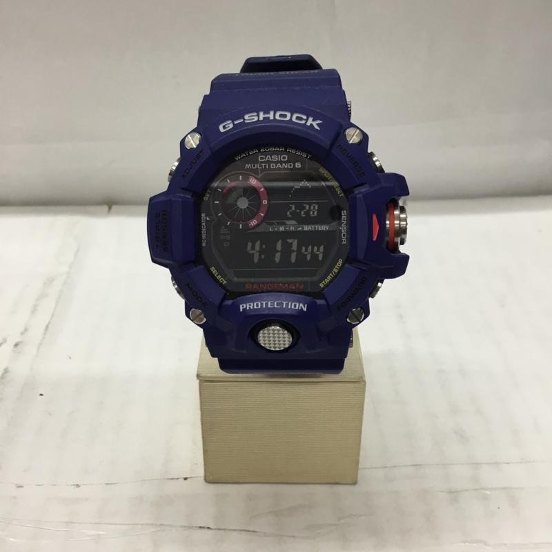 ジーショック G-SHOCK 腕時計 デジタル GW-9400NVJ RANGEMAN 箱有 ロゴ、文字 紺 / ネイビー /  メンズ USED 古着 中古 10106424