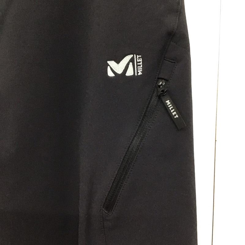 ミレー MILLET パンツ ワークパンツ、ペインターパンツ miv01810 モンテローザパンツ ワイドパンツ M ロゴ、文字 黒 / ブラック /  メンズ USED 古着 中古 10142131