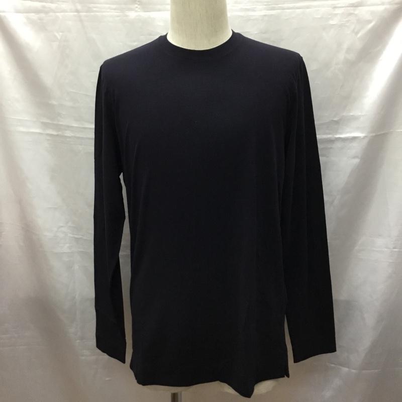 アッカノーヴェチンクエトレ H953 カットソー 長袖 長袖カットソー クルーネックカットソー ロングスリーブカットソー プリントTシャツ 無地 紺 / ネイビー /  メンズ USED 古着 中古 10116129