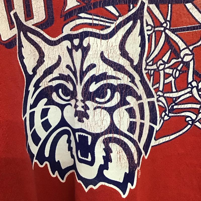 ギルダン GILDAN Tシャツ 半袖 XL プリント 赤 / レッド /  メンズ USED 古着 中古 10134611