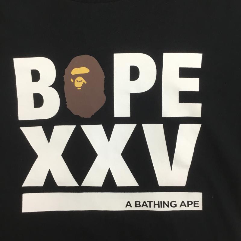 アベイシングエイプ A BATHING APE Tシャツ 半袖 L プリント 黒 / ブラック /  メンズ USED 古着 中古 10110113