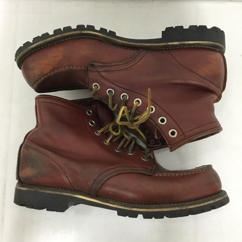 レッドウィング RED WING ブーツ ショートブーツ 09238 6インチ クラシックモック レザー 7E US：7 無地 茶 / ブラウン /  メンズ USED 古着 中古 10145156