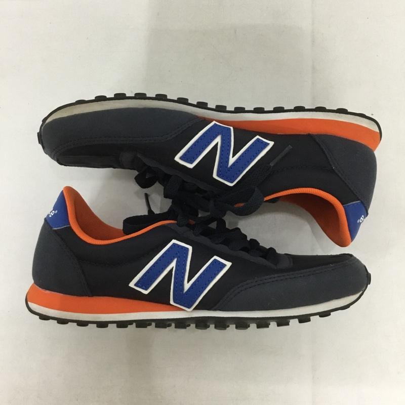 ニューバランス New Balance スニーカー スニーカー U410BBY 22.5cm 22.5cm ロゴ、文字 紺 / ネイビー / X 橙 / オレンジ /  レディース USED 古着 中古 10140474