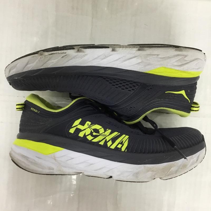 ホカオネオネ HOKA ONEONE スニーカー スニーカー BONDI 7 1110518 OGDW 26.5cm 26.5cm ロゴ、文字 紺 / ネイビー / X 黄 / イエロー / X 白 / ホワイト /  メンズ USED 古着 中古 10123995