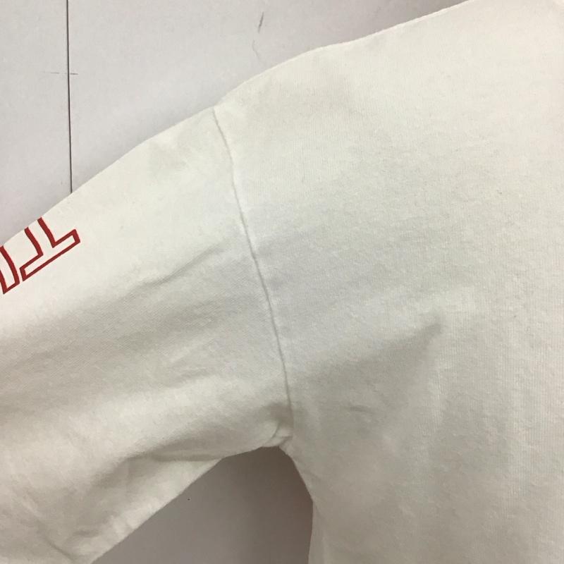 ザノースフェイス THE NORTH FACE カットソー 長袖 NT32042 ロングスリーブスリーブグラフィックTシャツ 長袖カットソー プリントTシャツ L ロゴ、文字 白 / ホワイト /  メンズ USED 古着 中古 10107122