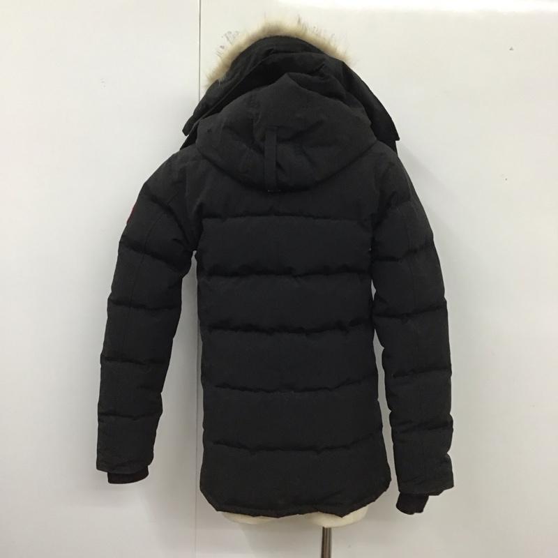 カナダグース CANADA GOOSE ジャケット、上着 ダウンジャケット 3805jma CARSONPARKA ジップアップジャケット ダウンジャケット S ロゴ、文字 黒 / ブラック /  メンズ USED 古着 中古 10123965