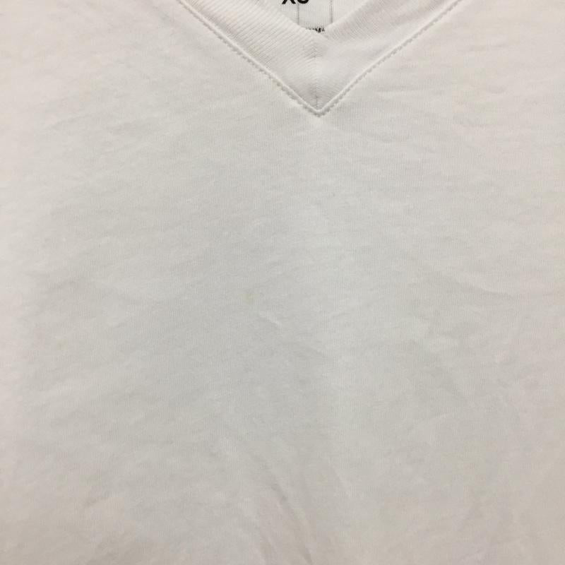 アルマーニエクスチェンジ ARMANI EXCHANGE Tシャツ 半袖 3HYTBG YJ73Z バックロゴ Vネック XS ロゴ、文字 白 / ホワイト /  レディース USED 古着 中古 10150794