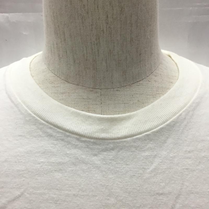 ティーエムティー TMT Tシャツ 半袖 半袖カットソー プリントTシャツ クルーネックカットソー L プリント 白 / ホワイト /  メンズ USED 古着 中古 10116023