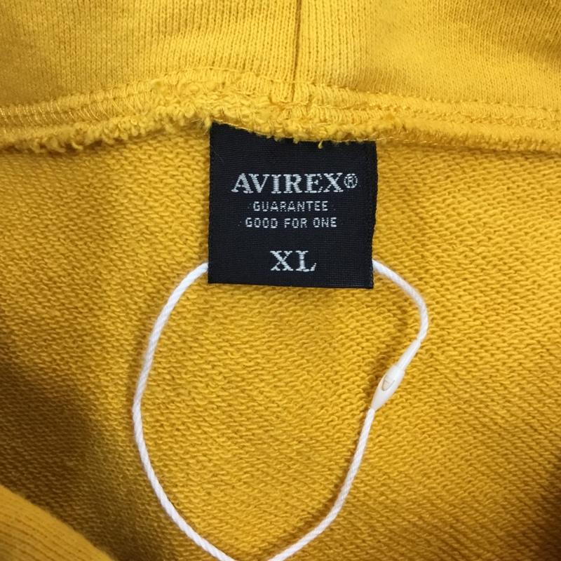 アヴィレックス AVIREX パーカー 長袖 783-3131014 WEB&DEPOT限定 RECORDDESIGNSWEATPULLOVERPARKA XL プリント 黄 / イエロー /  メンズ USED 古着 中古 10116246