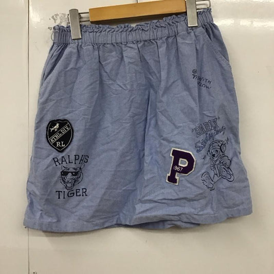 ラルフローレン RALPHLAUREN スカート ミニスカート 無地 水色 / ライトブルー /  レディース USED 古着 中古 10129850