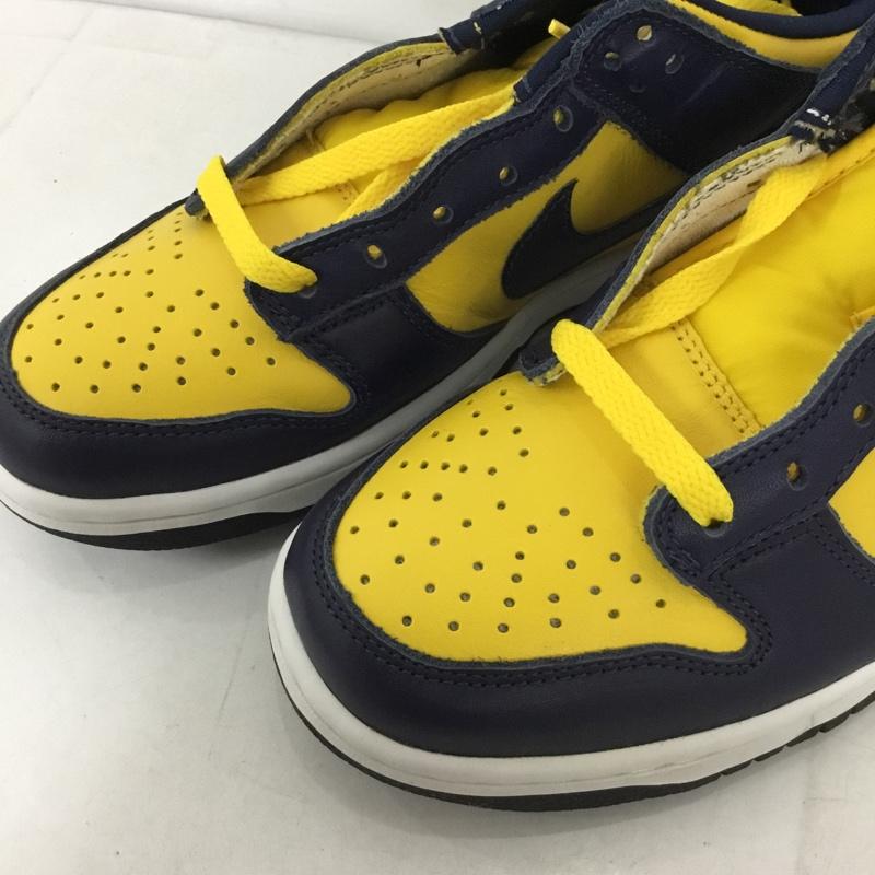 ナイキ NIKE スニーカー スニーカー 630358 471 DUNK LOW 26cm 箱有 99年 26.0cm ロゴ、文字 紺 / ネイビー / X マスタード / マスタード /  メンズ USED 古着 中古 10131697