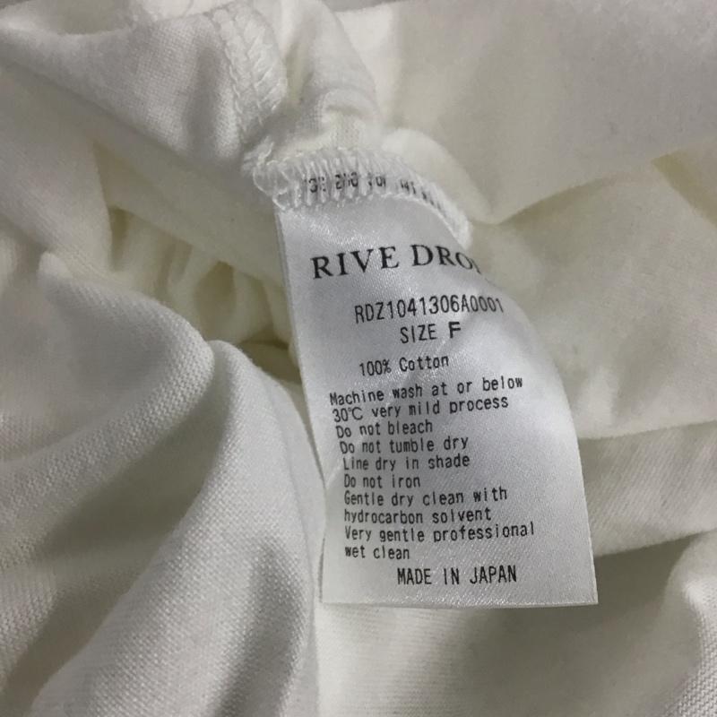 リヴドロワ RIVE DROITE Tシャツ 半袖 半袖カットソー プリントTシャツ クルーネックカットソー FREE プリント 白 / ホワイト /  レディース USED 古着 中古 10135072