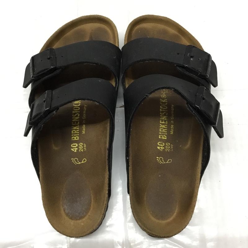 ビルケンシュトック BIRKENSTOCK サンダル サンダル アリゾナ 26cm 26.0cm ロゴ、文字 黒 / ブラック /  メンズ USED 古着 中古 10106471