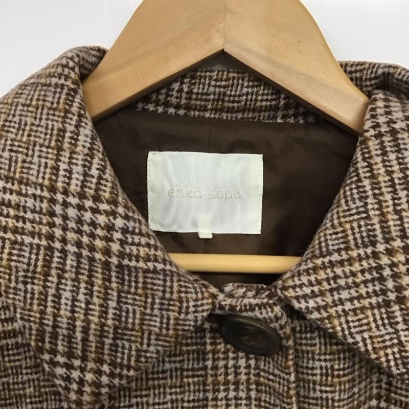 エヘカソポ ehka sopo コート コート一般 ロングコート カラージャケット アウター FREE 総柄 マルチカラー / マルチカラー /  レディース USED 古着 中古 10146667