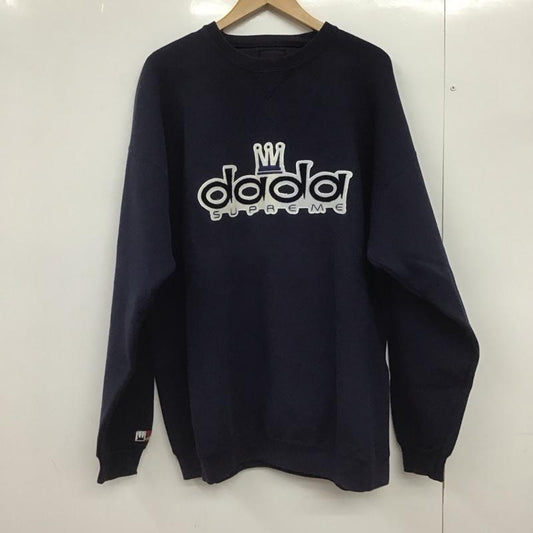 ダダ シュプリーム DADA Supreme トレーナー 長袖 長袖トレーナー スウェット クルーネック プルオーバー ロゴ、文字 紺 / ネイビー /  メンズ USED 古着 中古 10149022