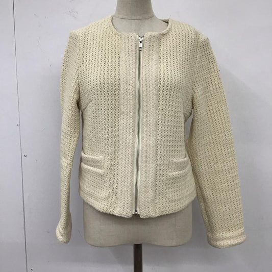 スピック＆スパン Spick & Span ジャケット、上着 ジャケット、ブレザー 16-010-205-6000-1-0 ノーカラー 36 無地 アイボリー / アイボリー /  レディース USED 古着 中古 10120056