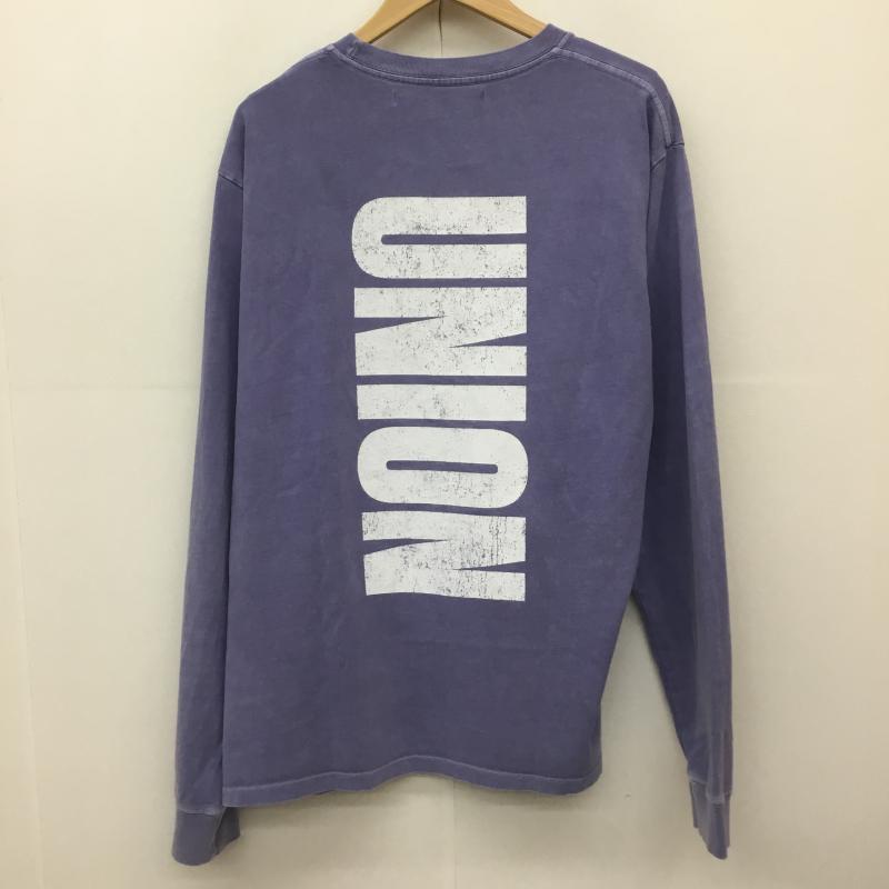 ユニオン UNION Tシャツ 長袖 UNION ORIFINAL BACCDA LS TEE L ロゴ、文字 紫 / パープル /  メンズ USED 古着 中古 10149773
