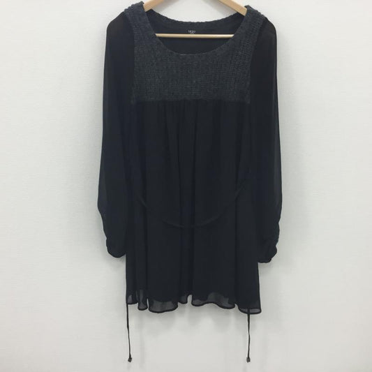 ビッキークチュール VICKYCOUTURE チュニック 長袖 2 無地 黒 / ブラック /  レディース USED 古着 中古 10001374