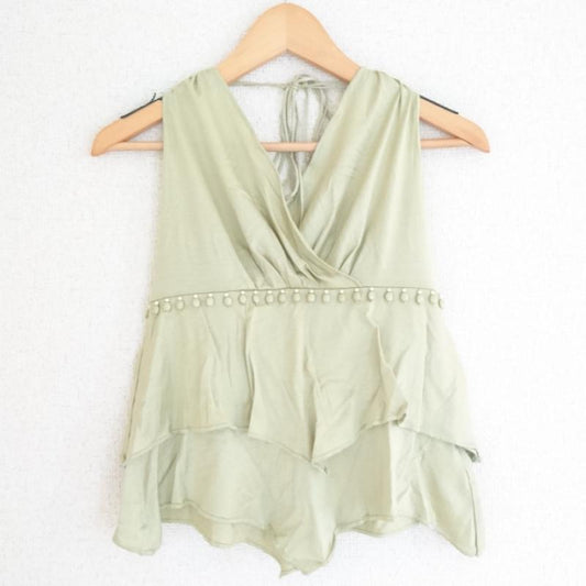 アドーアボディドレッシング ADOREBODYDRESSING トップス トップス 9 無地 緑 / グリーン /  レディース USED 古着 中古 10002190