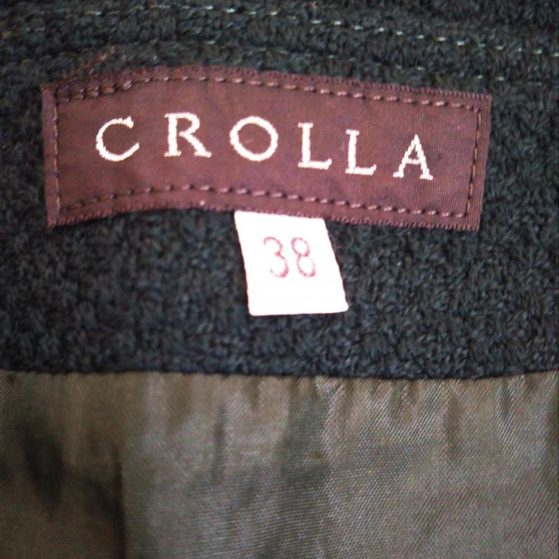 クローラ crolla スカート ひざ丈スカート 38インチ 無地 緑 / グリーン /  レディース USED 古着 中古 10002614