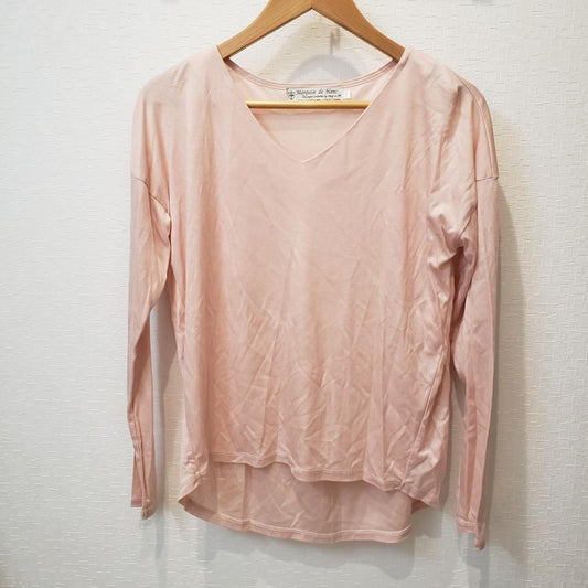 マルキスデブラン Marquise de blanc カットソー 長袖 38 無地 桃 / ピンク /  レディース USED 古着 中古 10003037