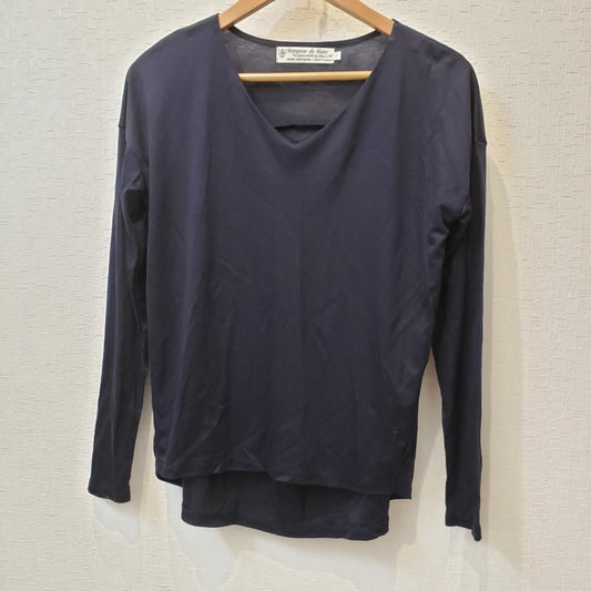 マルキスデブラン Marquise de blanc カットソー 長袖 38 無地 レディース USED 古着 中古 10003041