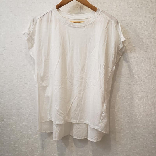 ヨーロ YOLO カットソー 半袖 38 無地 白 / ホワイト /  レディース USED 古着 中古 10003058
