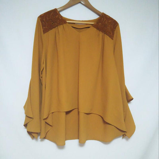 ロージー ROSIEE カットソー 長袖 S 無地 黄 / イエロー /  レディース USED 古着 中古 10003178
