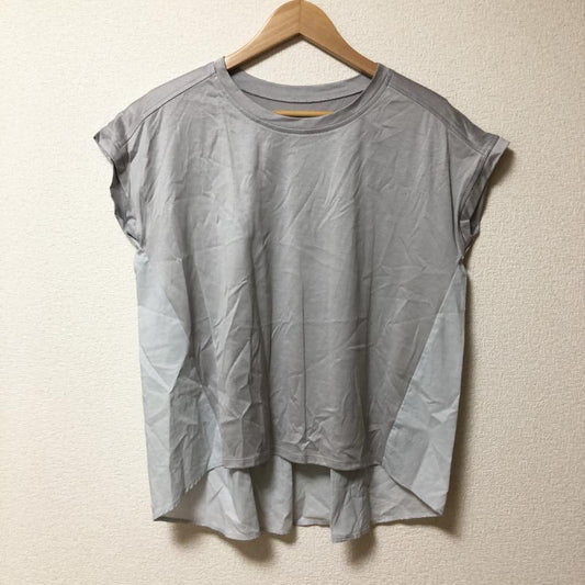 ヨーロ YOLO カットソー 半袖 36 無地 青 / ブルー / X 灰 / グレー /  レディース USED 古着 中古 10003187