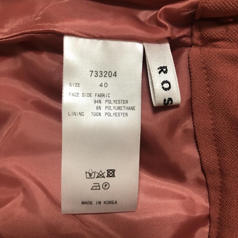 ロージー ROSIEE パンツ チノパン 40インチ 無地 赤 / レッド /  レディース USED 古着 中古 10003245