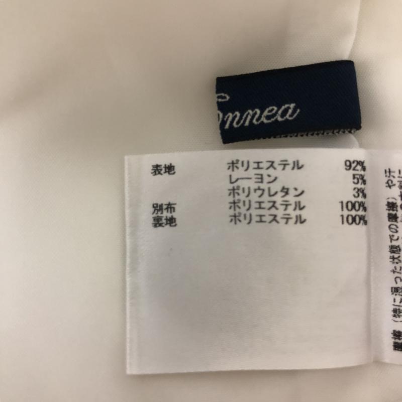 エンネア Ennea ワンピース ひざ丈スカート 38 無地 白 / ホワイト /  レディース USED 古着 中古 10003251