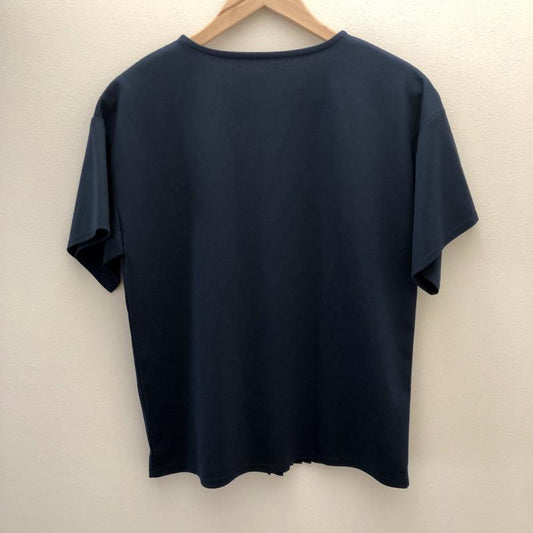 ヨーロ YOLO カットソー 半袖 38 無地 紺 / ネイビー /  レディース USED 古着 中古 10003288
