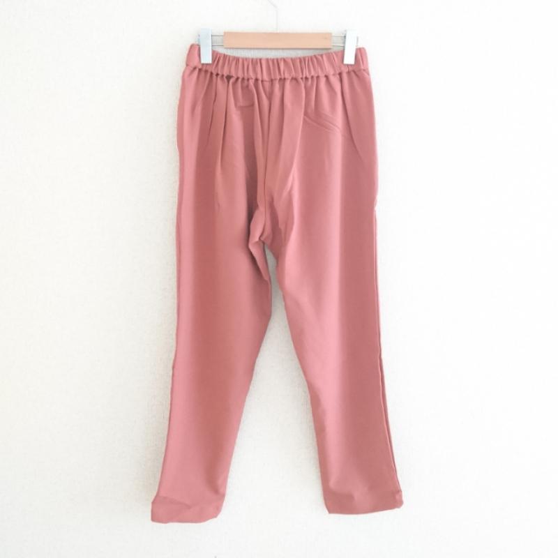 ロージー ROSIEE パンツ スラックス 40インチ 無地 桃 / ピンク /  レディース USED 古着 中古 10003616