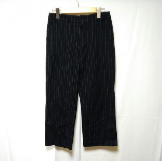 リズム R-ISM パンツ スラックス 2 ストライプ 白 / ホワイト / X 紺 / ネイビー /  レディース USED 古着 中古 10003666