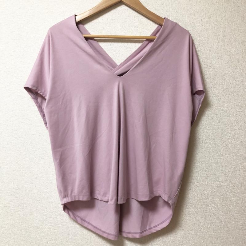 ロージー ROSIEE カットソー 半袖 36 無地 紫 / パープル /  レディース USED 古着 中古 10003749