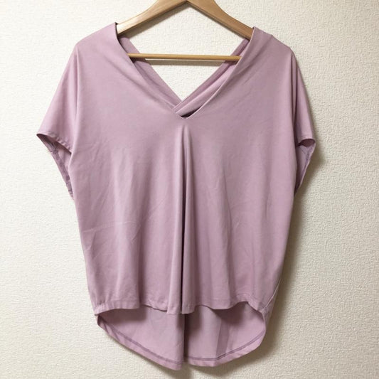 ロージー ROSIEE カットソー 半袖 36 無地 紫 / パープル /  レディース USED 古着 中古 10003749
