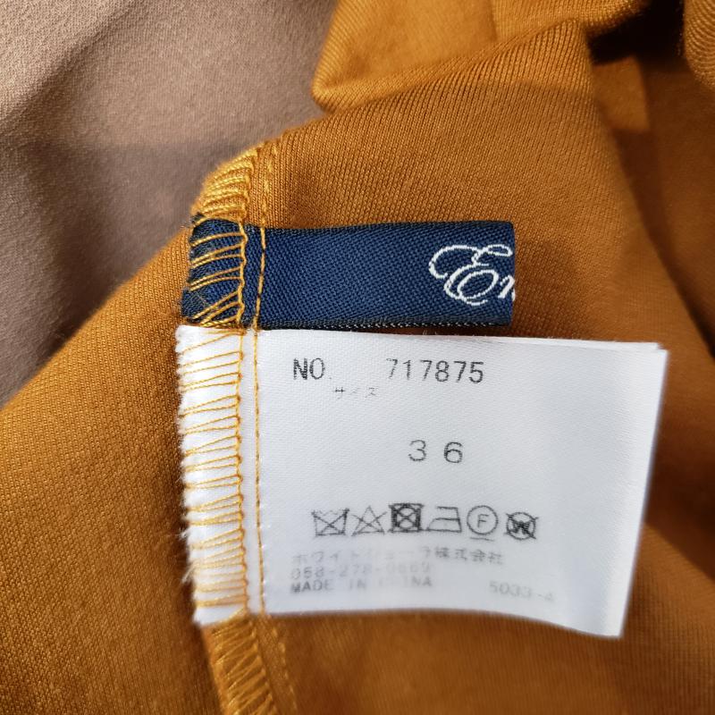 エンネア Ennea カットソー 七分袖 36 無地 茶 / ブラウン /  レディース USED 古着 中古 10003809