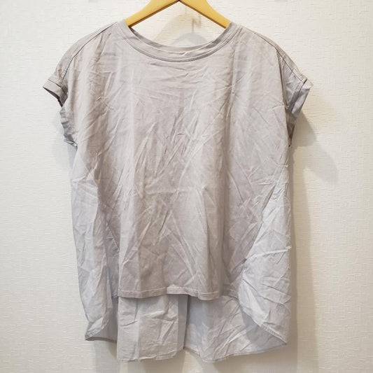 ヨーロ YOLO カットソー 半袖 38 無地 灰 / グレー /  レディース USED 古着 中古 10003836
