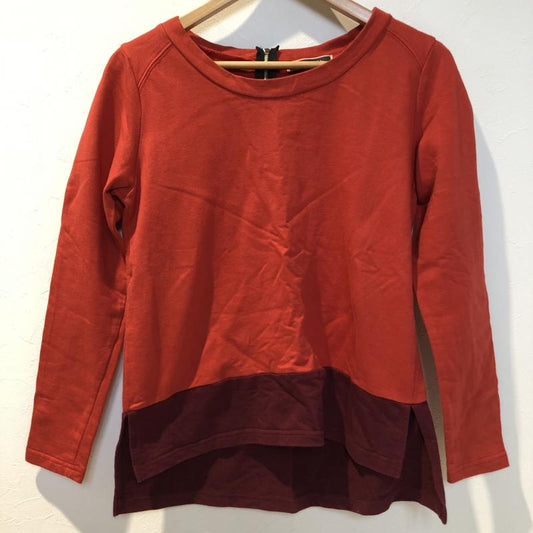 ルシルアビリー Lu cillee ably カットソー 長袖 38 無地 赤 / レッド / X 紫 / パープル /  レディース USED 古着 中古 10003851