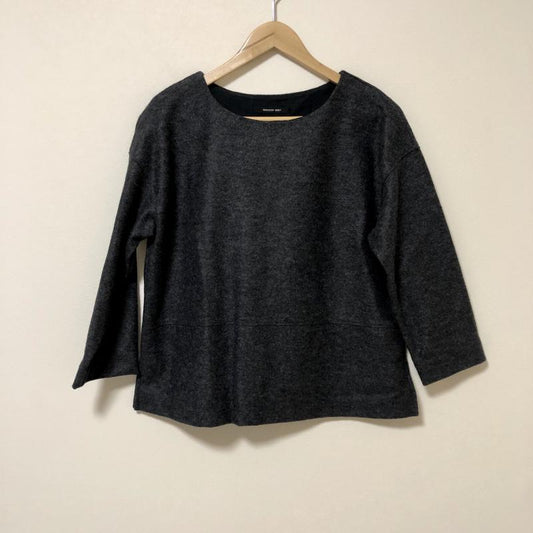 メイソングレイ MAYSON GREY カットソー 長袖 2 無地 黒 / ブラック /  レディース USED 古着 中古 10004023