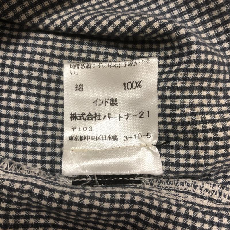 ポロジーンズカンパニー POLOJEANSCO. シャツ、ブラウス 半袖 S チェック 白 / ホワイト / X 紺 / ネイビー /  レディース USED 古着 中古 10004126