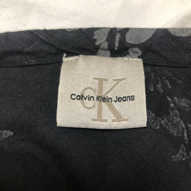 カルヴァン クライン ジーンズ Calvin Klein Jeans スカート ひざ丈スカート 28 総柄 X 花柄 黒 / ブラック / X 灰 / グレー /  レディース USED 古着 中古 10004162